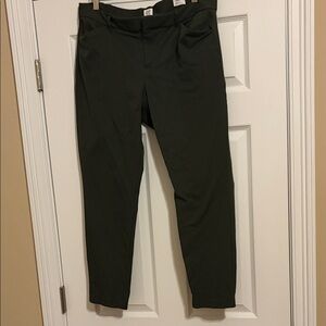 GAP Olive Green Dress Pants signature skinny ankle women’s size 14 regular